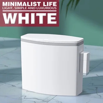 

11L Press Narrow Trash Can Narrow Toilet Special Pressure Ring Garbage Sort Trash Dustbin Kitchen Garbage Bucket Household Can