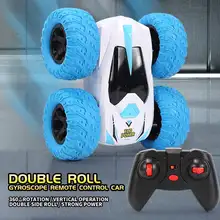 Pickwoo rc dublê carro de controle remoto horizontal 360 graus rollover deriva em pé de alta velocidade 20km/h dupla face carro veículo brinquedo
