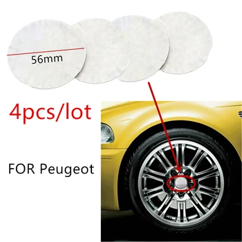 

4pcs 56mm 60MM Car Wheel Center Hub Caps Cover Rim Sticker Badge For Peugeot 107 207 307 407 308 607 508 3008 Accessories