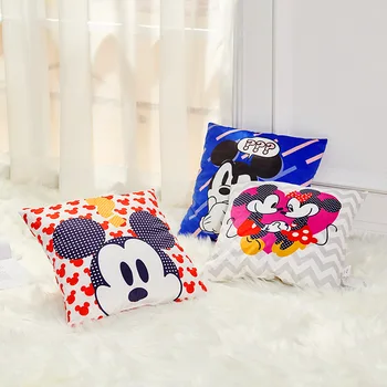 

new Disney cartoon pillow Mickey Minnie sofa cushion office bedside back car waist cushion child gift