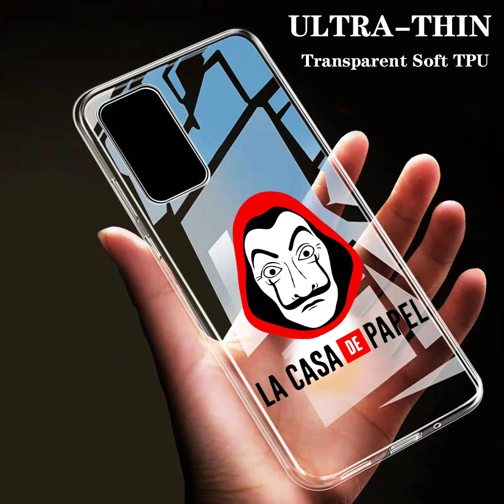 

etui For Samsung Galaxy S7 Edge S8 S9 S10 Lite S10e S20 Plus Ultra silicone Spain TV La Casa de papel Money Paper Phone Case
