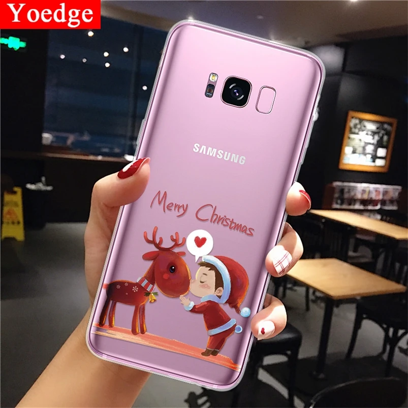 

Christmas Soft TPU Phone Case For Samsung Galaxy A10 A20 A20E A30 A40 A50 A60 A70 M10 M20 M30 M40 S8 S9 S10 Plus Note 9 10 Cover