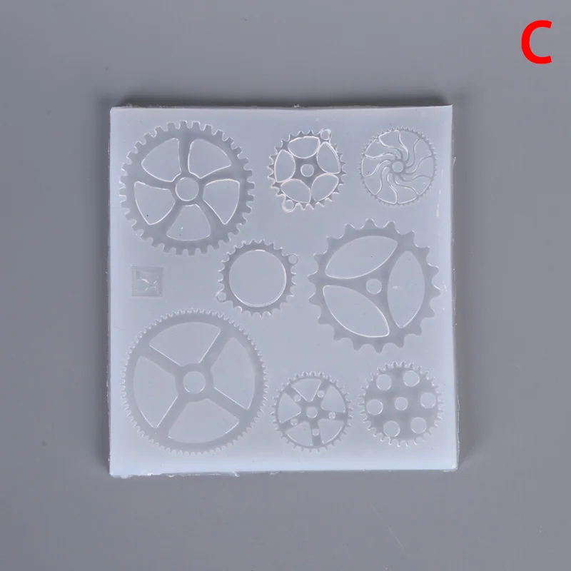 1 шт. DIY панк стиль смола шестерни силиконовая форма для ручной работы классные украшения машины зубчатые колеса плесень высокое качество