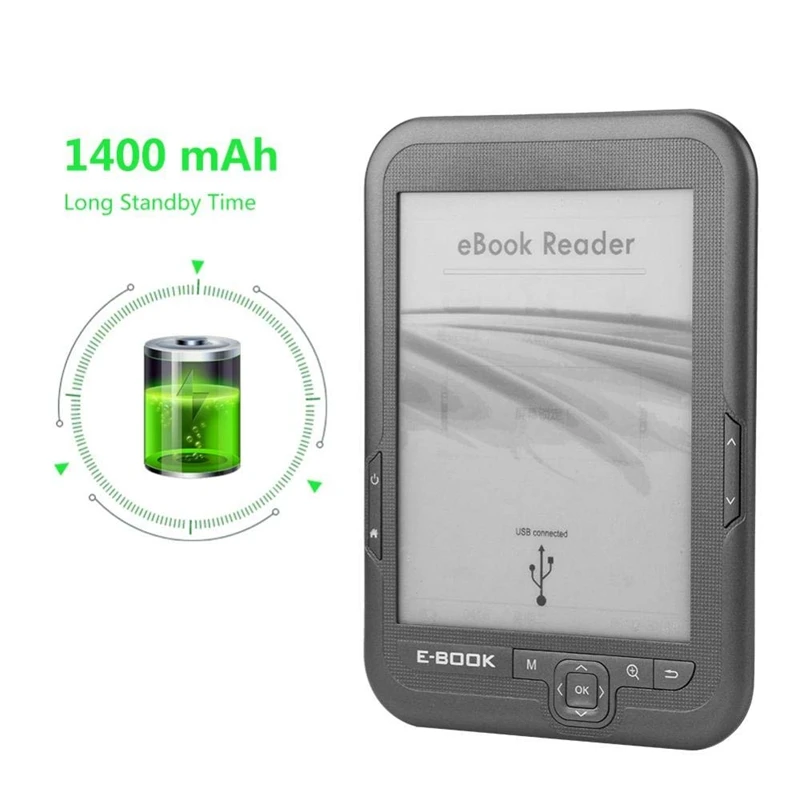MOOL BK 6006 чтения электронных книг 6 дюймов с высоким уровнем Разрешение Дисплей E Ink