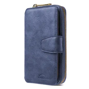 

New Fashion Leather Zipper Wallet Phone Bag Case for iphone SE 2020 Shockproof Back Cover for iphone 11 11Pro 11Pro Max Coque