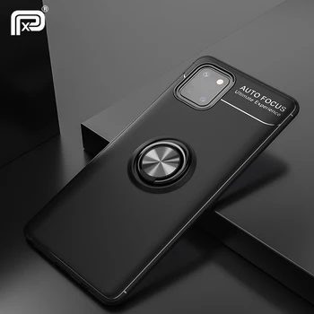 

For Samsung Galaxy Note 10 lite Case Finger Ring Matte Soft Silicone Cover For S10 Lite S20 Note 20 Ultra S10e A51 A71 A31 M31