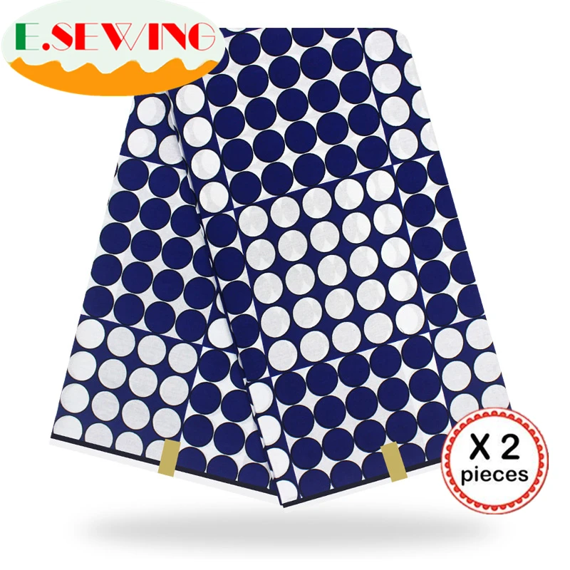 Африканская восковая ткань с принтом Анкара для шитья Анкара африканская ткань 12 ярдов нигерийская хлопковая ткань Гана для платья 9014