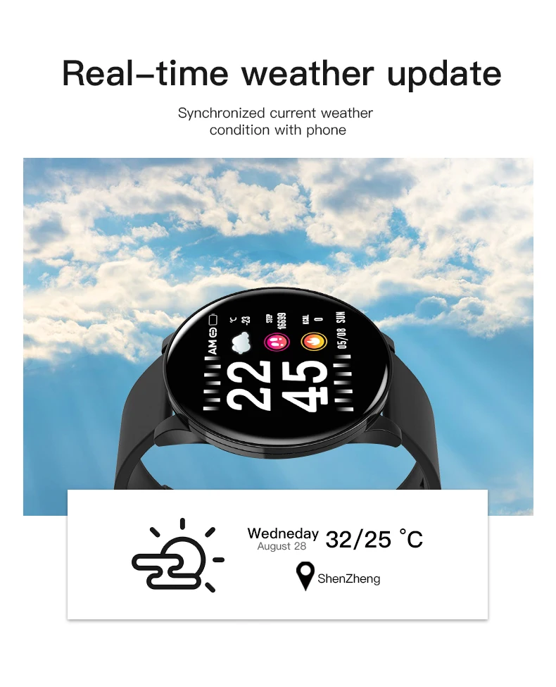 Смарт-часы Smartband фитнес-браслет давление ip68 водонепроницаемый монитор сердечного ритма фитнес-часы с трекером для IOS Android телефон