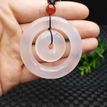 

Drop Shipping Women's Necklace Pendant White Agate Chalcedony Pentagram Star Starfish Pendant Gift for Female's Lucky Jewelry