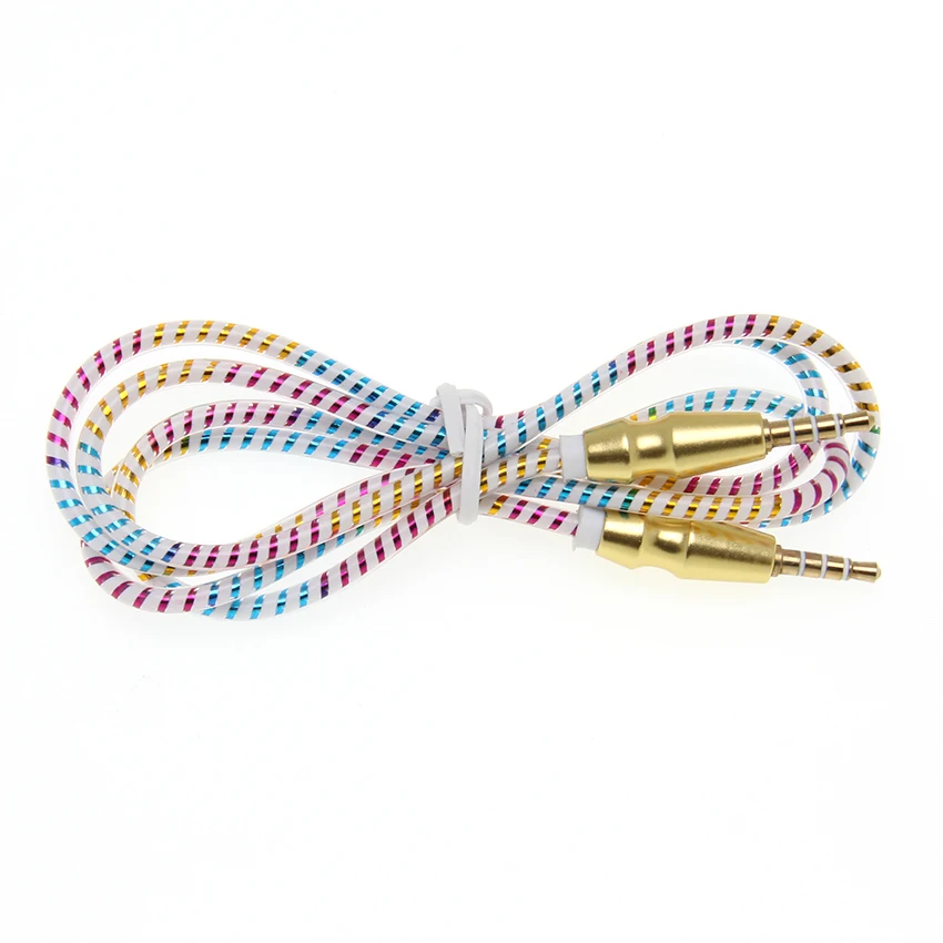 3 5mm Aux Cables Gold Plated Jack 3 5 Audio Cable for Xiaomi redmi 4x Samsung Car Headphone MP3 4 Phone Speaker Auxiliary Cord