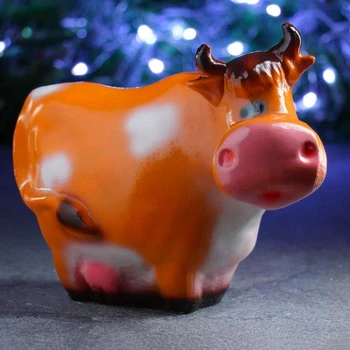 

Piggy Bank "symbol of the year: cow ryzhuha" 19x25 cm 5224932