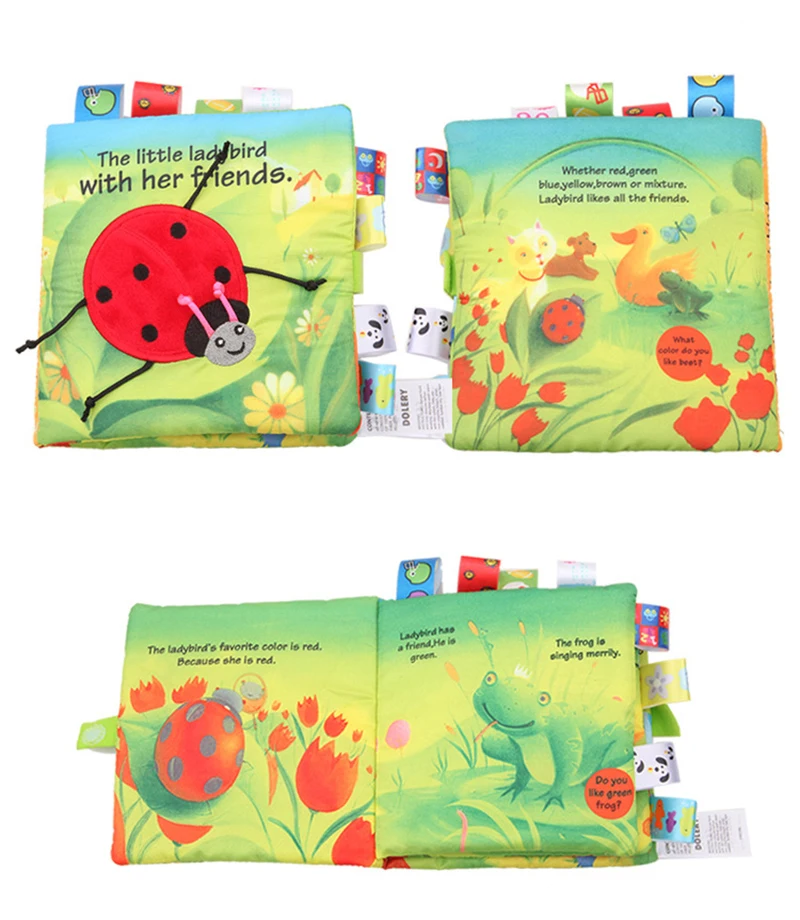 Картонные детские игрушки книжки из мягкой ткани звук шелеста детские развивающие кролик погремушка в коляску новорожденная кроватка детские игрушки 0-24 месяца