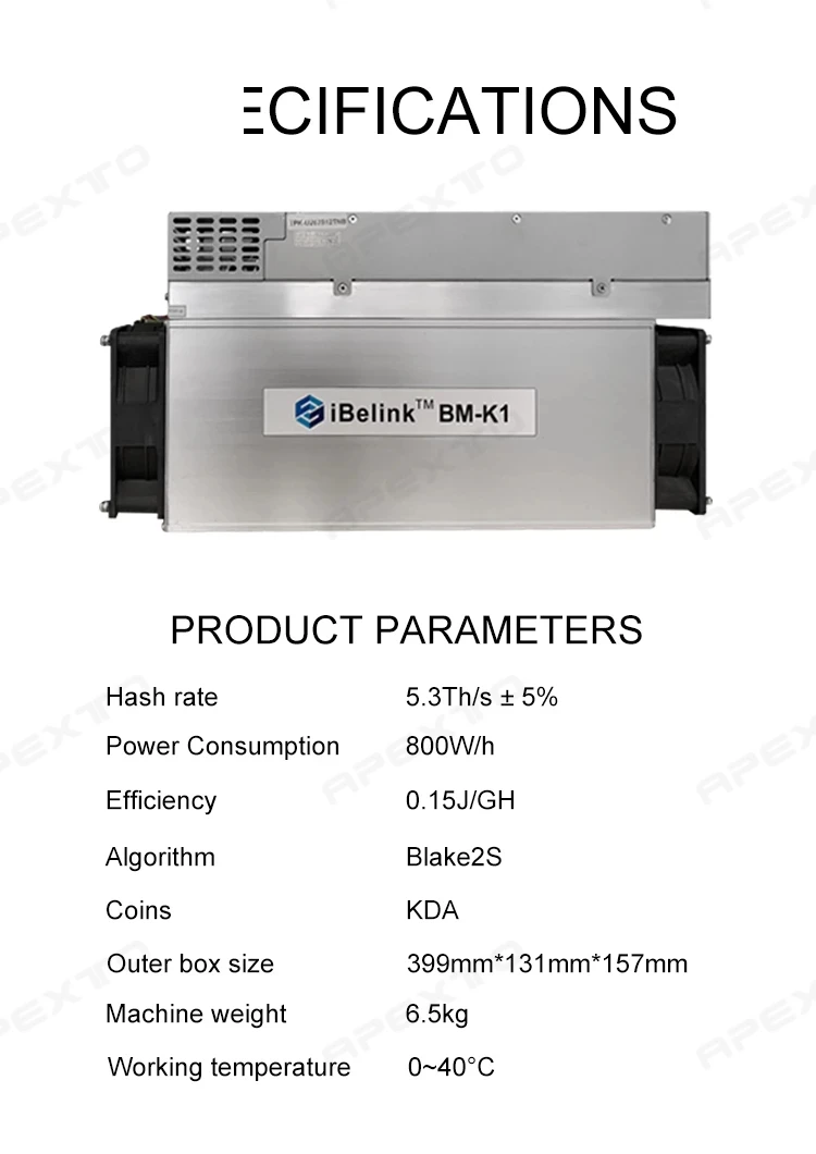 ASIC Miner KDA Coin BM-K1 Ibelink K1 5 3 T 800W Blake2s алгоритм цифровой валюты | Обустройство дома