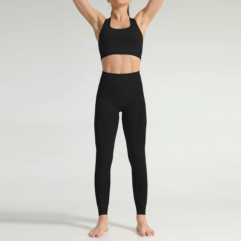 2021 Winter Hot Sale Women Gym Suit Yoga Set Fitness Set Ropa Deportiva Mujer Sports Clothing Yoga Clothing Women Yoga Suit