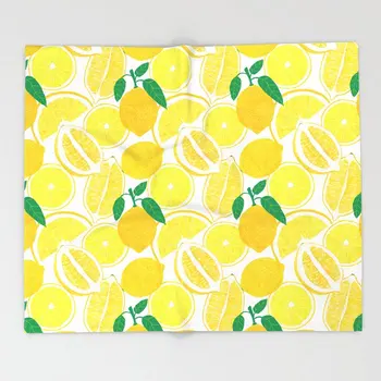 

Fruits Blanket Cute Design Lemon Harvest Fleece Blankets and Throw Blanket for Beds Christmas Decorations for Home 125x150