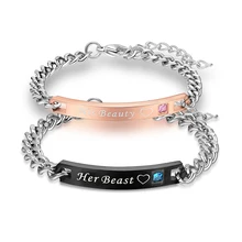 Женские модные серебряные подвески, пара браслетов, женский браслет из титановой стали, инкрустированные любовь, браслет из нержавеющей стали, женские Знаменитые ювелирные изделия