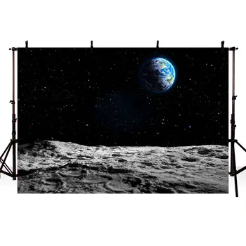 

MEHOFOTO Science Fiction Planet Space Starry Universe Party Baby Portrait Photography Background Photo Backdrop for Photo Studio