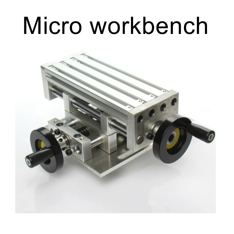 Mini Precision Milling Machine multi-function workbench Bench drill Milling machine Cross sliding table Micro Dovetail carriage