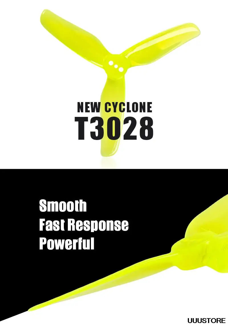 4Pairs DALPROP T3028 3-Blade 3 Inch Propeller 1.8mm Mounting Hole for FPV Racing RC Drone RC Quadcopter RC Parts DIY Accessories 8