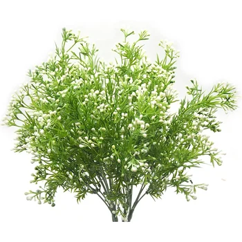 

4 Pcs Artificial Outdoor Flowers Plants UV Resistant Artificial Outdoor Shrub Flowers Never Fade Faux Plastic Plants
