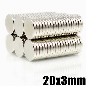 

10/20/50/200Pcs 20x3 Super Powerful Strong Bulk Round NdFeB Neodymium Disc Magnets Dia N35 Rare Earth Magnet 20*3