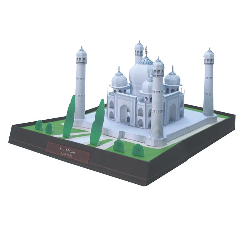 

India Taj Mahal Architecture Model Paper Model Handmade DIY Handmade Homework