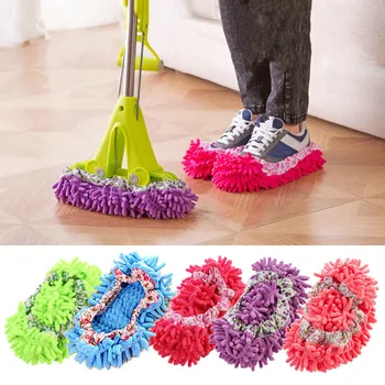 

52pc Dust Mop Slipper Lazy House Floor Polishing Cleaning Easy Foot Sock Shoe Cover Floor Cleaner Dust Mop Head