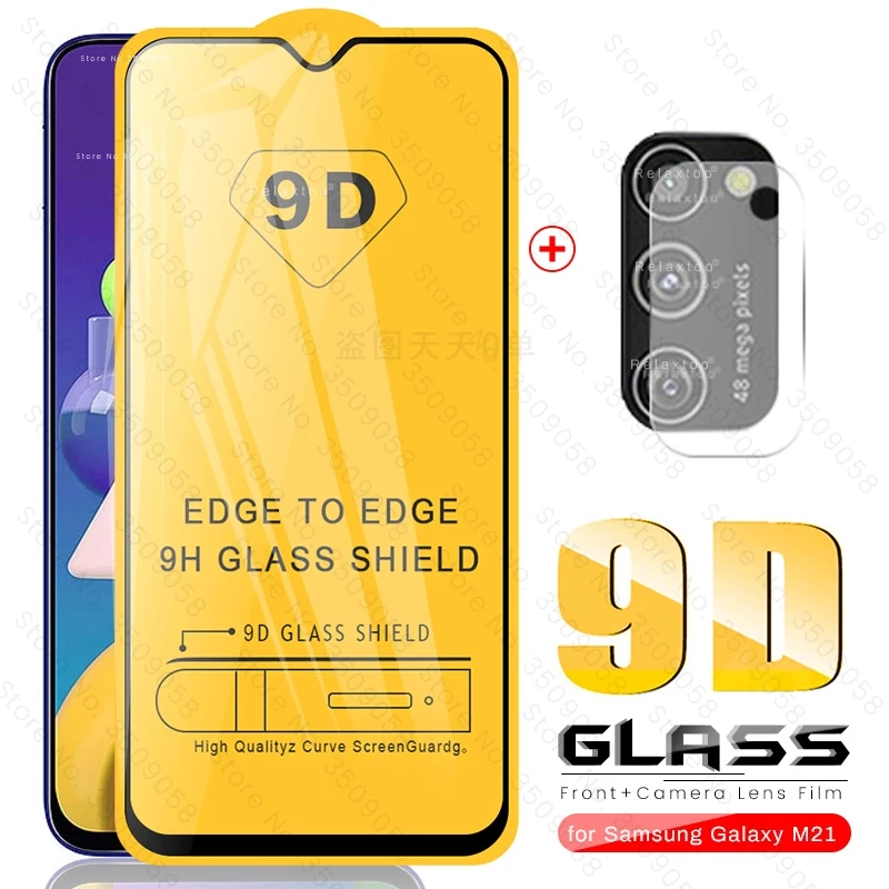 9h стеклянная пленка для объектива камеры 2 в 1 9d + Защитная экрана samsung galaxy m21 2020/ds 6 4