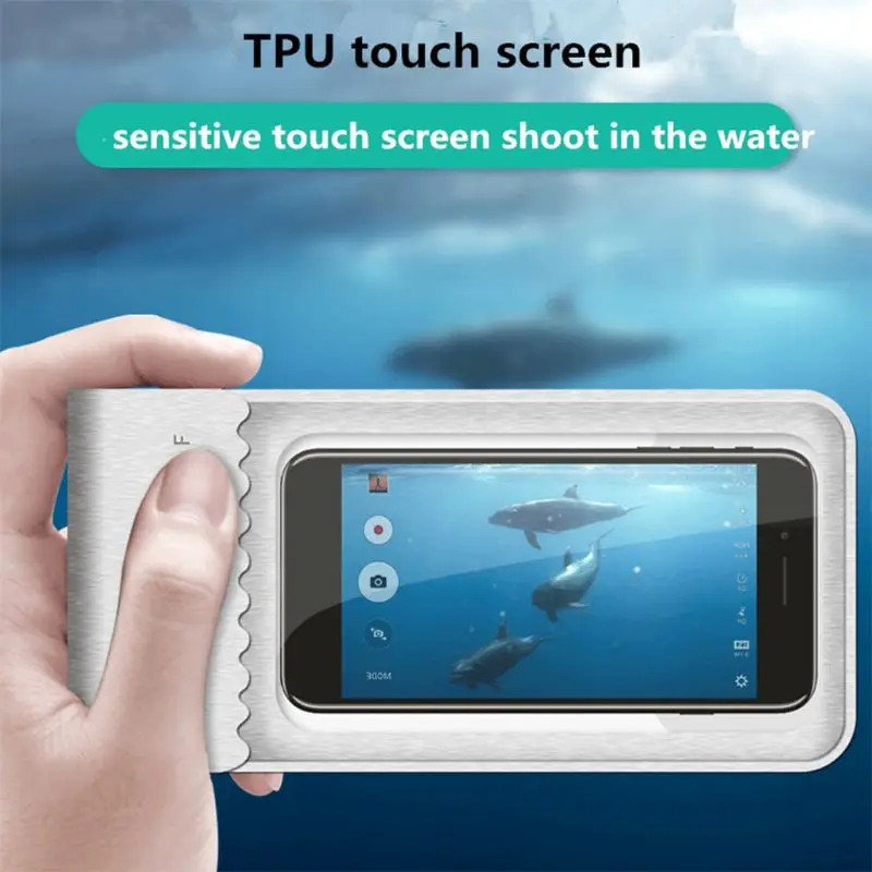 ТПУ водонепроницаемый HD Мобильный телефон сумка с тачскрином сумка для плавания Пляж Бассейн дайвинг подводное плавание мобильный чехол