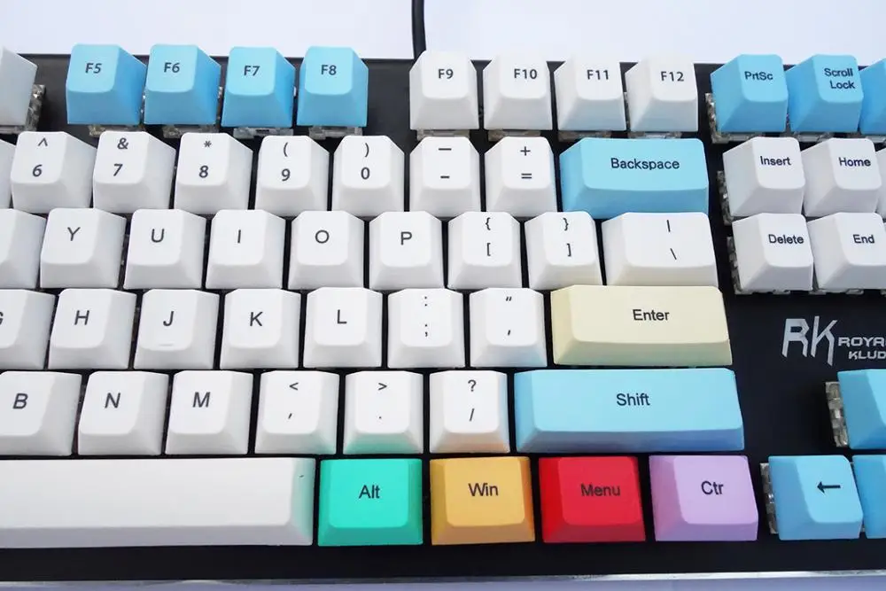 NPKC Мел Keycaps краситель сублимированный толстый PBT Keyset Вишневый профиль ANSI раскладка для Cherry MX переключатели механическая клавиатура
