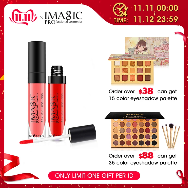 

IMAGIC 12 colors Lip Kit cosmetic Lipstick lip gloss liquid matte lipliner in stock matte lipstick