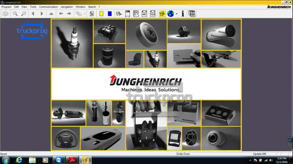 Для вилочного погрузчика Jungheinrich ET parts каталог+ jeti SH+ JUDIT 4 диагностическое программное обеспечение 4,34