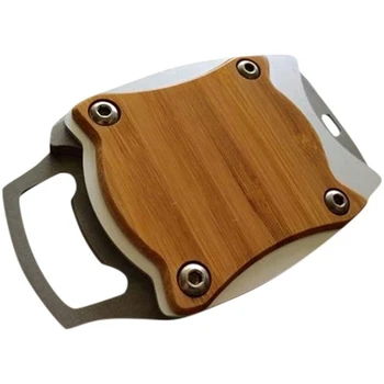 

Can Opener Manual Smooth Edge-Handmade Wooden Safe Smooth Edge Cutting Can Opener, Suitable for Bar Kitchens,
