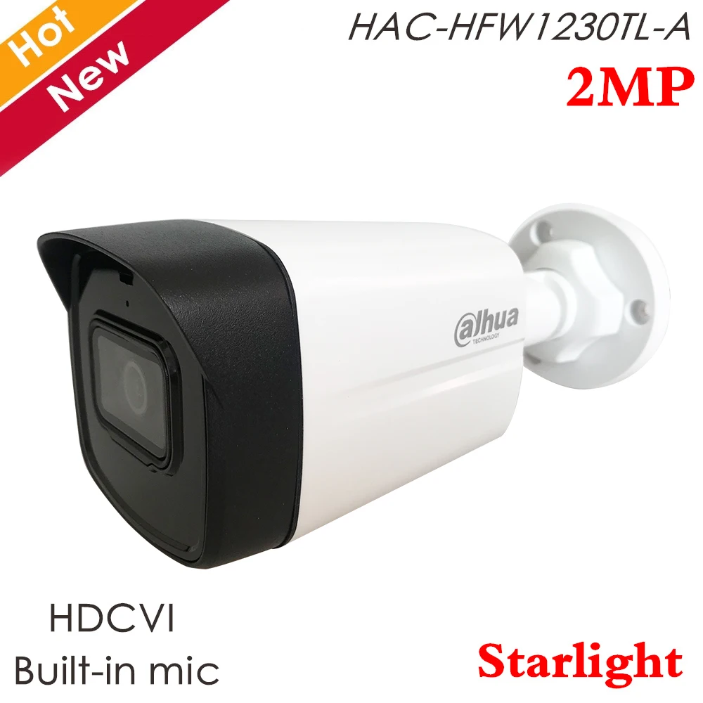 Инфракрасная цилиндрическая камера Dahua 2 Мп Starlight HDCVI встроенный микрофон HD/SD
