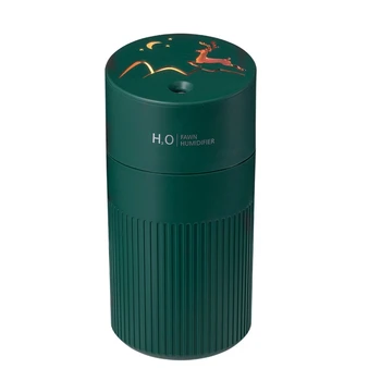 

420Ml Large-Capacity Deer Humidifier with Night Light, Portable Car USB Air Purifier, Ultra-Quiet Humidifier