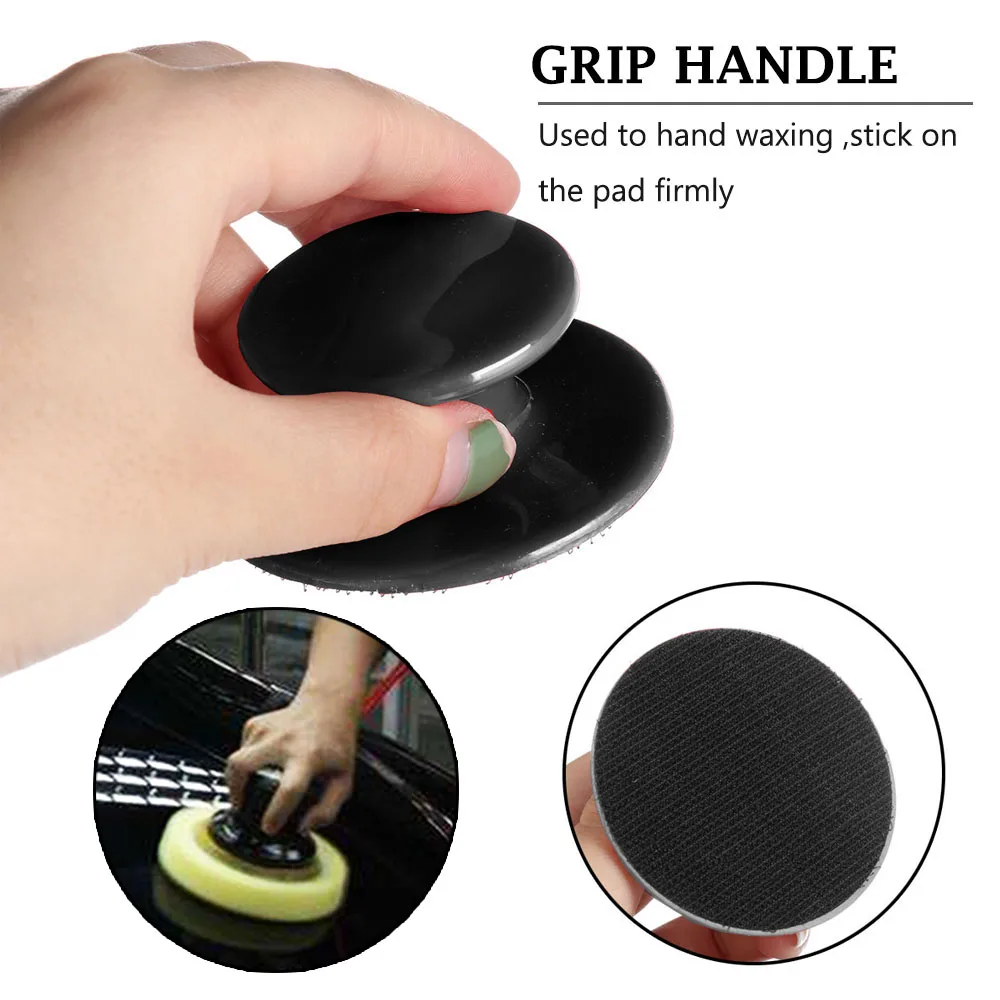 8Pcs Polishing pad Kit Manual Buffing Pad Set 4 inch waxing Foam Gripper Handle Drill Paint correction kit buffer detailing