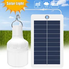 

Portable Solar Power LED Bulb Solar Energy Light Panel Powered Emergency Bulb for Outdoor Garden Camping Tent Fishing Light
