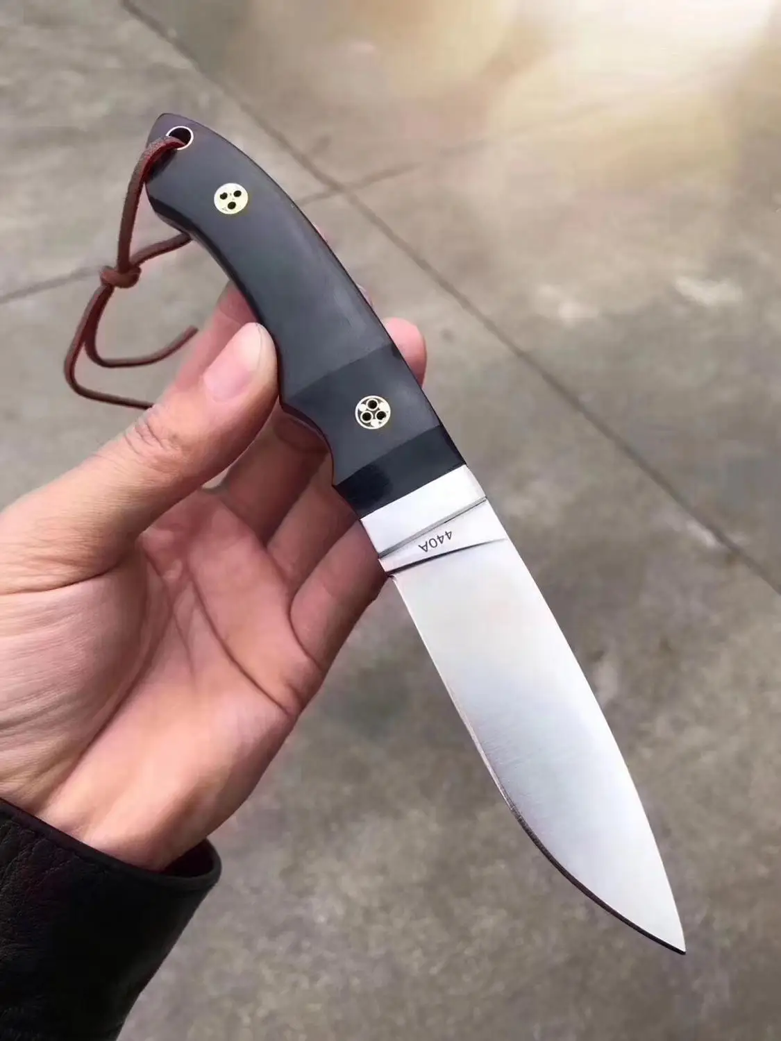 440A фиксированным лезвием Прямой охотничий нож G10 Ручка Кемпинг Открытый EDC ножи инструменты