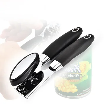

Can Opener Manual Smooth Edge-Professional Design to Effortlessly ,Premium Stainless Steel Blade,Good Grip Silicone Handle WY526