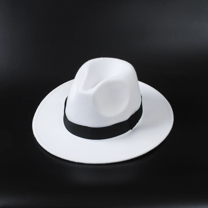 Зимние фетровые шляпы, Мужские фетровые классические джазовые шляпы, Женские повседневные фетровые шляпы, Панамы, белые вечерние шляпы