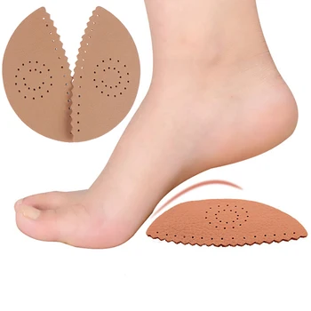 

1Pair Breathable Invisible Triangle Leather Massage Orthopedic Insoles For Shoes Pads Arch Support Heel Spur Insoles