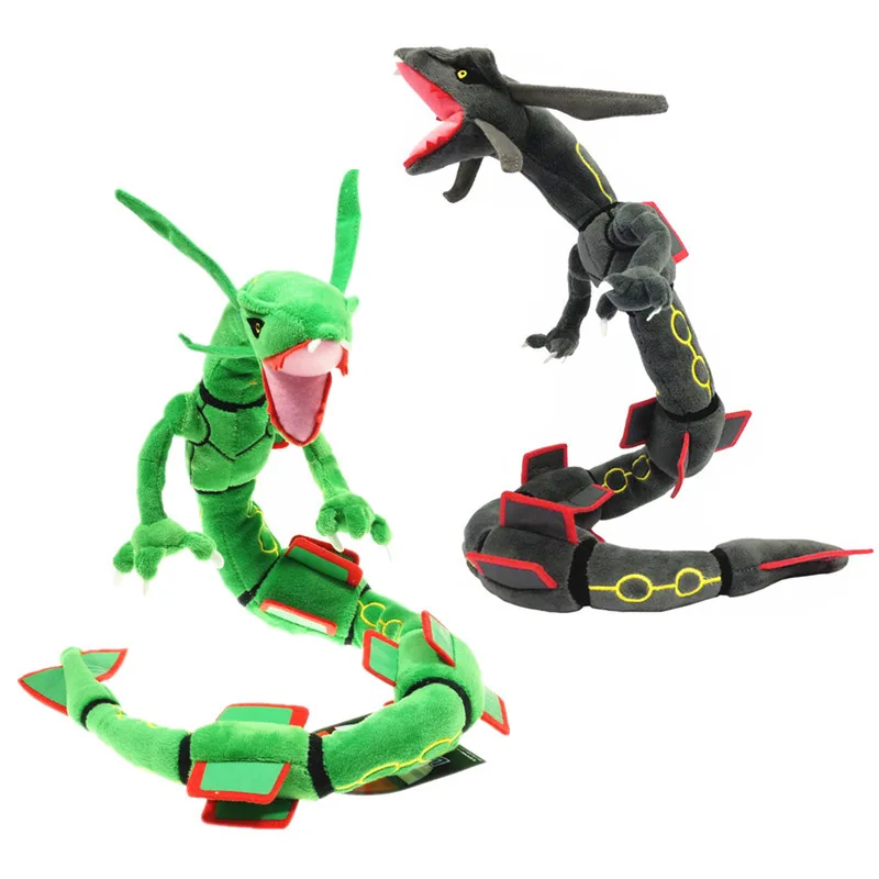 Плюшевая игрушка-Зверюшка Pokemon зеленая Rayquaza черная плюшевая кукла для детей