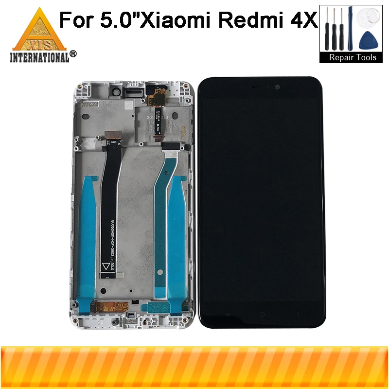 Axisinternational для 5," Xiaomi redmi 4X redmi 4X Pro ЖК-дисплей+ сенсорный дигитайзер с рамкой для redmi 4X