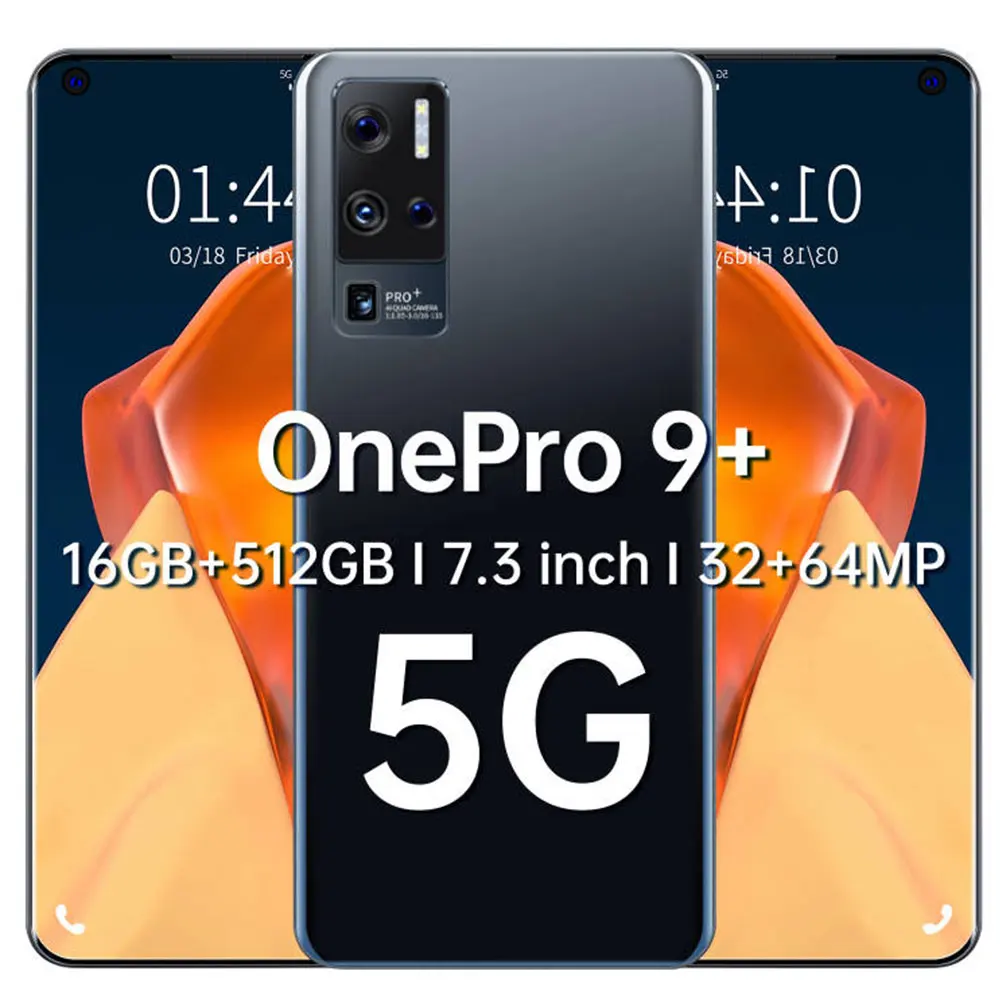 Смартфон глобальная версия OnePro 9 + 7 3 дюйма 8 дюймов 512 ГБ аккумулятор 6800 мАч 32 64 Мп