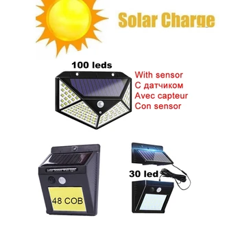 

Outdoor Led Solar Light Leds Outdoor Motion Sensor Solar Lamp Waterproof Security Lights For Garden Wall Yard indoor home street