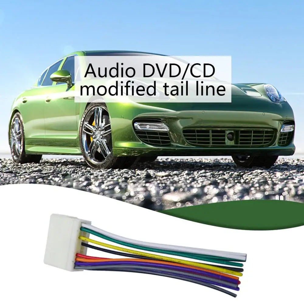 Кабель аудио автомобильный стерео штекер Адаптер DVD/CD модифицированный шлейф кабель шнур питания