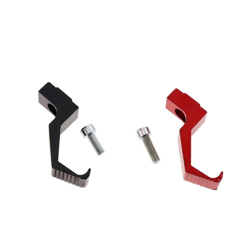 Motorcycle Helmet Hook, 2pcs Hat Wall Mount Display Rack Shelf Black & Red