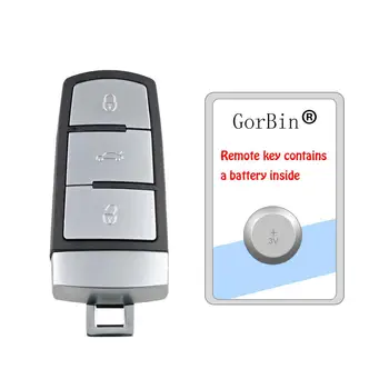 

GORBIN Smart Remote key 433Mhz for VW Passat CC 3C0959752BA 3 Button Fob with ID48 chip(P/N: 3C0 959 752 BA