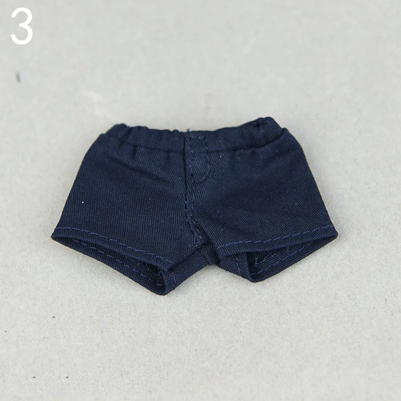 Modische Denim-Jeans-Ledershorts für Barbie-Puppenkleidung, Outfits, Hosen für Blythe 1/6 Puppen, Zubehör, Spielzeug – Detail 7