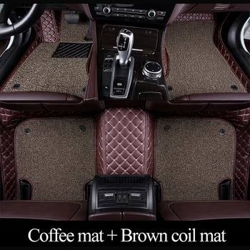 

Double Layer Car Floor Mats for Toyota Camry Rav4 2009-2014 2015 2016 2017 2018 Custom auto foot Pads automobile carpet rug